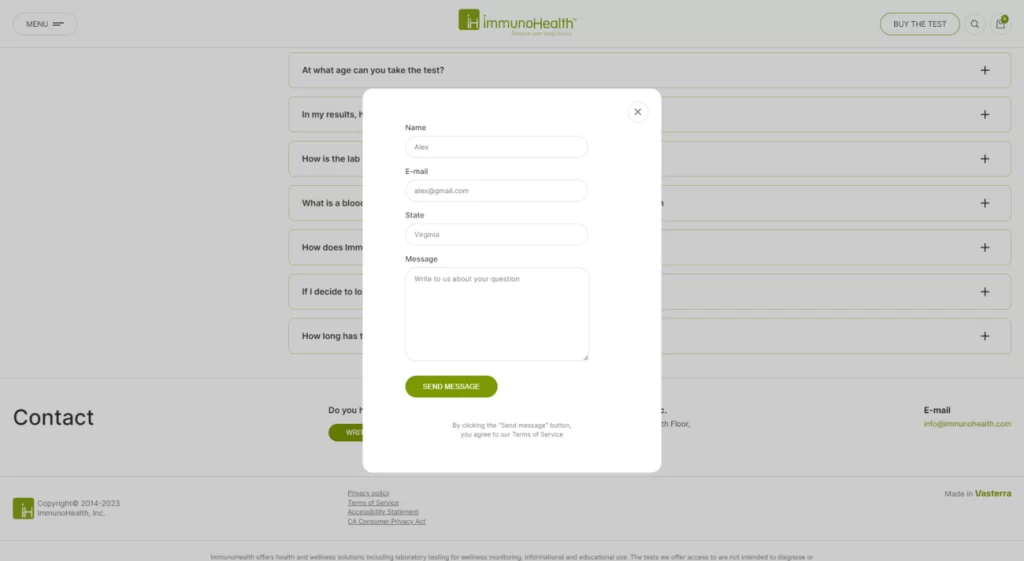 Advanced Healthcare Digital Solutions for Food Maladaptation | ImmunoHealth