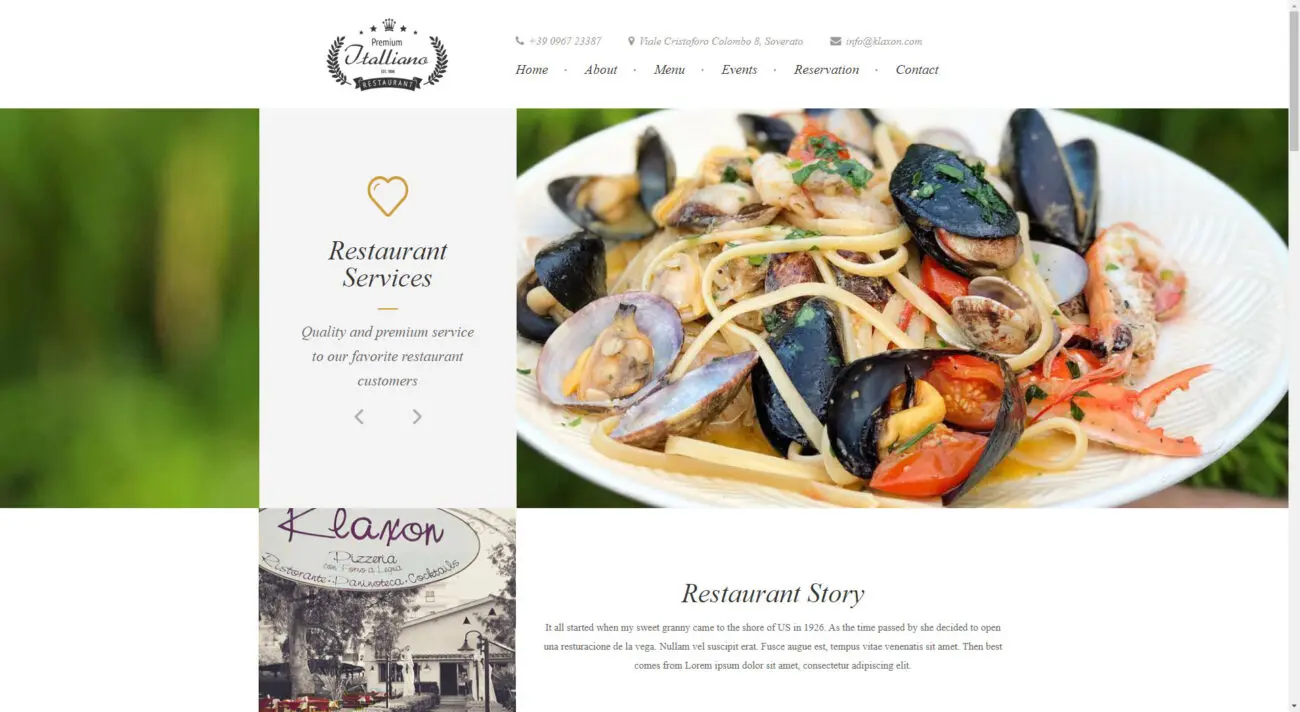 Restaurant Website
