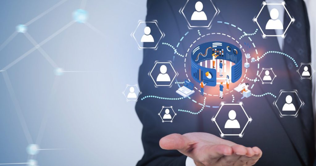 IT project manager overseeing collaborative tasks with digital tools, highlighting effective project management in the tech industry.